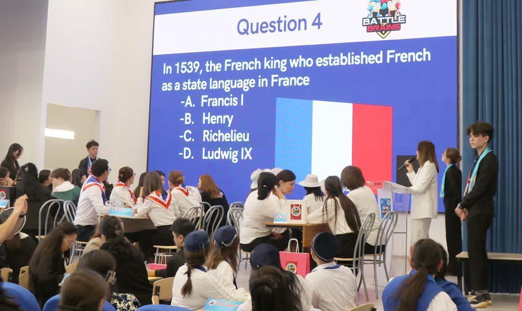 Ағылшын тілі пәндерінің зияткерлік ойыны